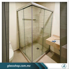 Cargar imagen en el visor de la galería, Cancel de Baño Corredizo 6mm en Escuadra