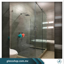 Cargar imagen en el visor de la galería, Cancel de Baño Corredizo en Escuadra Bacalar de 10 mm
