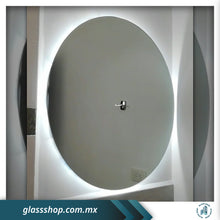 Cargar imagen en el visor de la galería, Espejo de 6mm con bastidor, canto pulido Brillante y luz LED trasera por M2