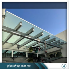 Cargar imagen en el visor de la galería, Domo de 6MM en cristal templado esmerilado ó claro con estructura por M2