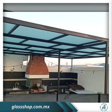Cargar imagen en el visor de la galería, Domo de 6MM en cristal templado esmerilado ó claro con estructura por M2