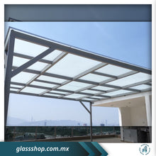 Cargar imagen en el visor de la galería, Domo de 6MM en cristal templado esmerilado ó claro con estructura por M2