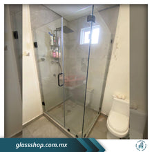 Cargar imagen en el visor de la galería, Cancel de Baño Fijo-Puerta 10mm en Escuadra