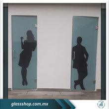 Cargar imagen en el visor de la galería, Cancel de Baño Puerta Batiente de 10 mm