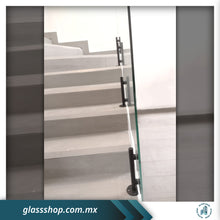 Cargar imagen en el visor de la galería, Barandal Flotado ó de Minipostes con cristal de 10mm por M2