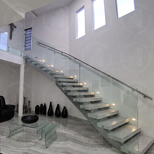 Cargar imagen en el visor de la galería, Pasamanos de 1 1/5" con Luz LED en Acero Inoxidable por ML