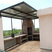 Cargar imagen en el visor de la galería, Domo de Policarbonato de 4mm con estructura por M2