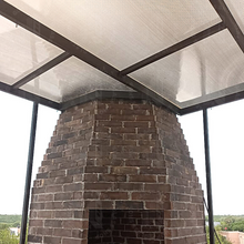 Cargar imagen en el visor de la galería, Domo de Policarbonato de 4mm con estructura por M2