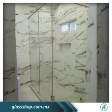 Cargar imagen en el visor de la galería, Cancel de Baño Fijo-Puerta 10mm en Escuadra
