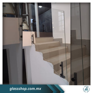 Barandal Flotado ó de Minipostes con cristal de 10mm por M2