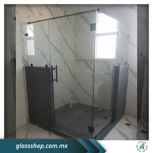 Cargar imagen en el visor de la galería, Cancel de Baño Fijo-Puerta 10mm en Escuadra
